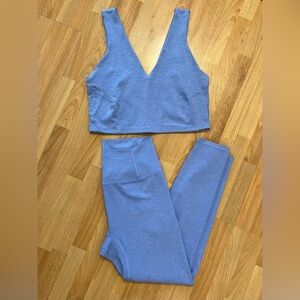 Free People Periwinkle Workout Top & Legging Set